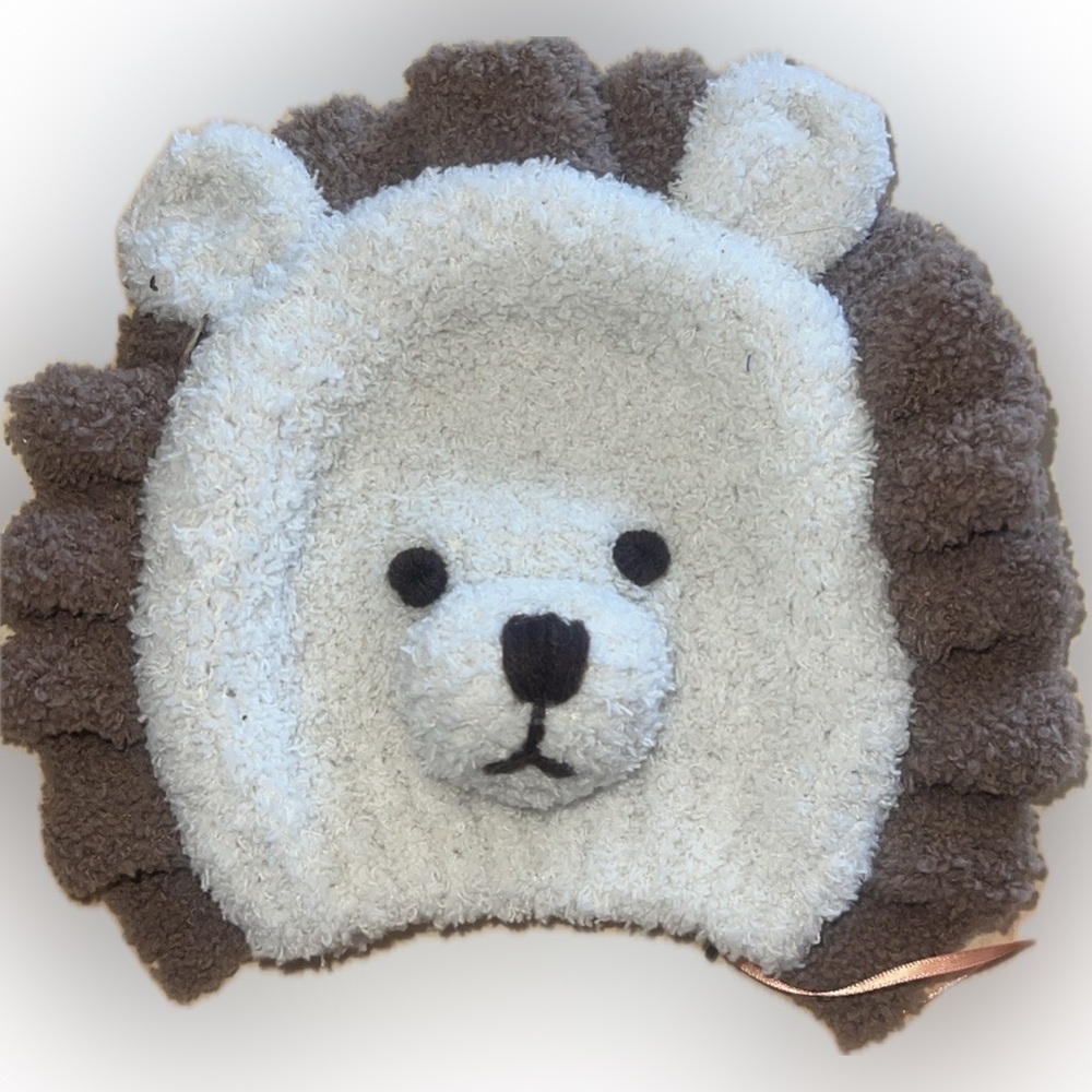 Powder UK kids animal hat/lion/unisex/polyester/marshmallow/chenille - NWT